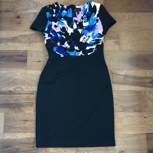 Black & floral business dress